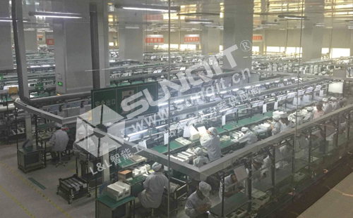 武漢某電腦企業(yè)柔性生產線案例