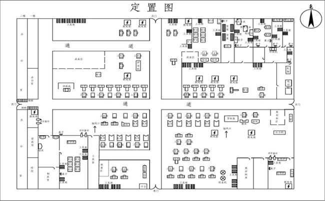機(jī)械加工車(chē)間定置圖